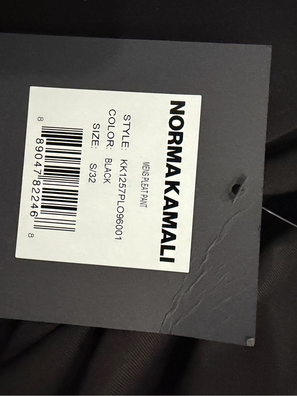 Norma Kamali Black Wide Leg Pants